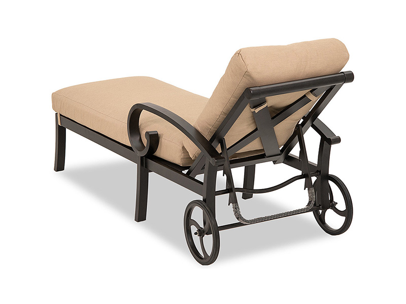 Chaise Lounge Solstice din aluminiu cu perne