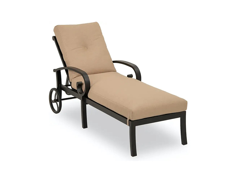 Chaise Lounge Solstice din aluminiu cu perne