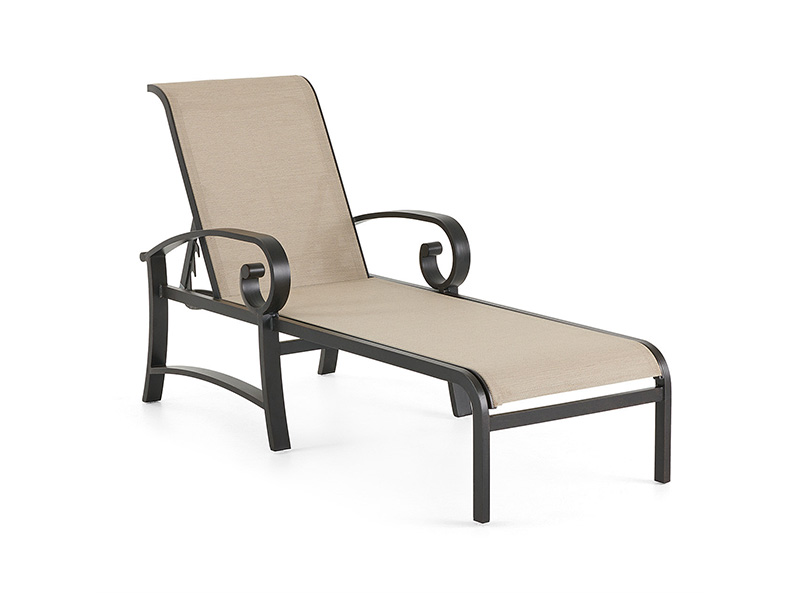 Sling Chaise Lounge din aluminiu Solstice cu patio