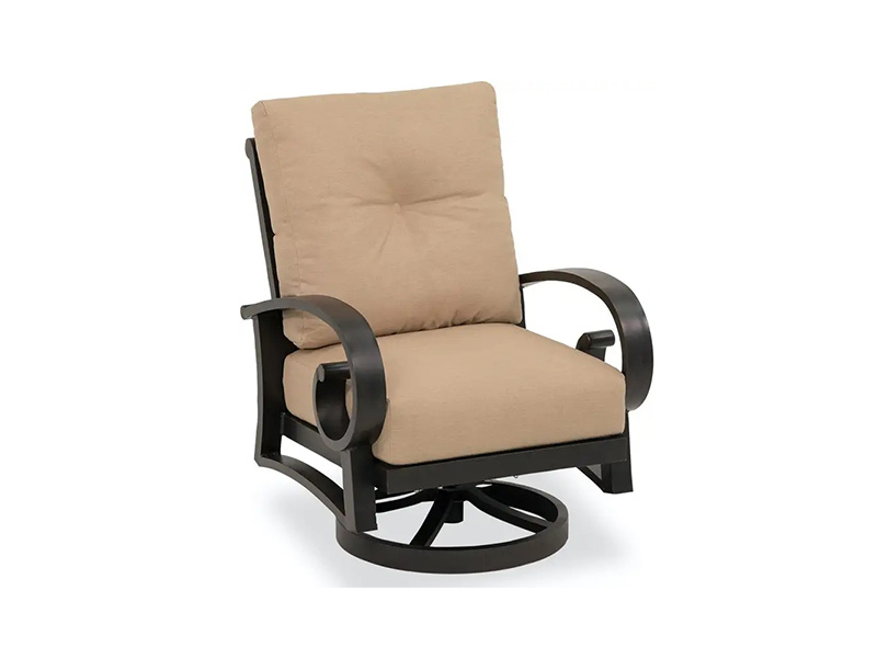 Solstice Bronz Invechit Aluminiu Cu Perne Scaun Club Pitativ pentru Terasa