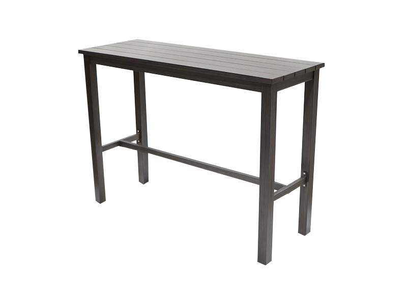 Masă de bar Aspect din aluminiu pentru patio cu înălțimea barului 56X20.5 in