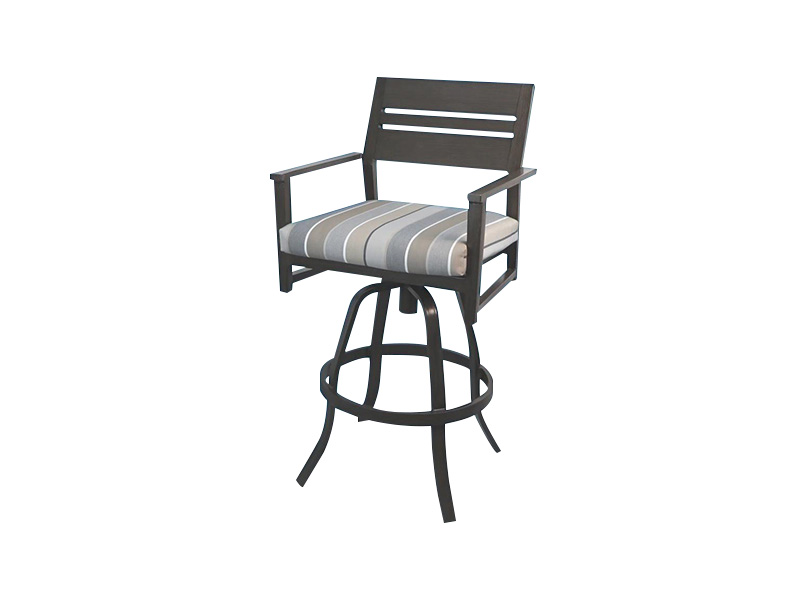 Taburet de bar pivotant Aspect din aluminiu pentru patio cu înălțimea barului