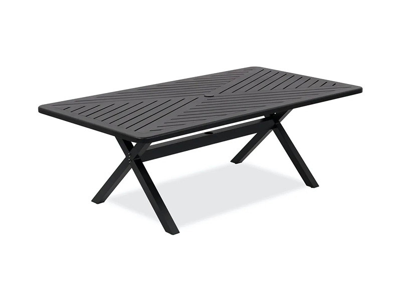 Solstice Aged Bronze Aluminium Patio 84X44 in. Masa de sufragerie