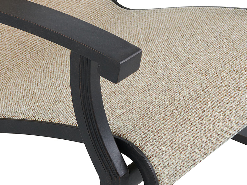 Scaun de sufragerie din aluminiu, bronz învechit, realizat manual