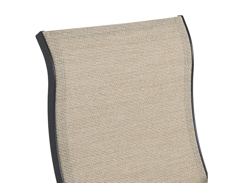 Lodge din aluminiu bronz învechit cu scaun de sufragerie